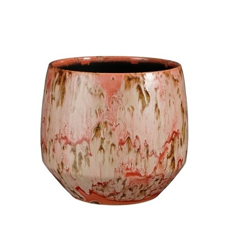 Keramické obaly - Obal kulatý keramický HARRIS červeno-hnědý 25cm