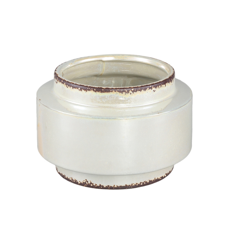 Obal kulatý keramický lesklý MELODI M perleťový 25cm-0