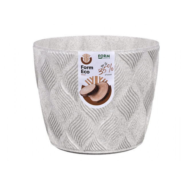 Plastové obaly - Obal kulatý plastový PETIT ECO FLOW bílý 17cm