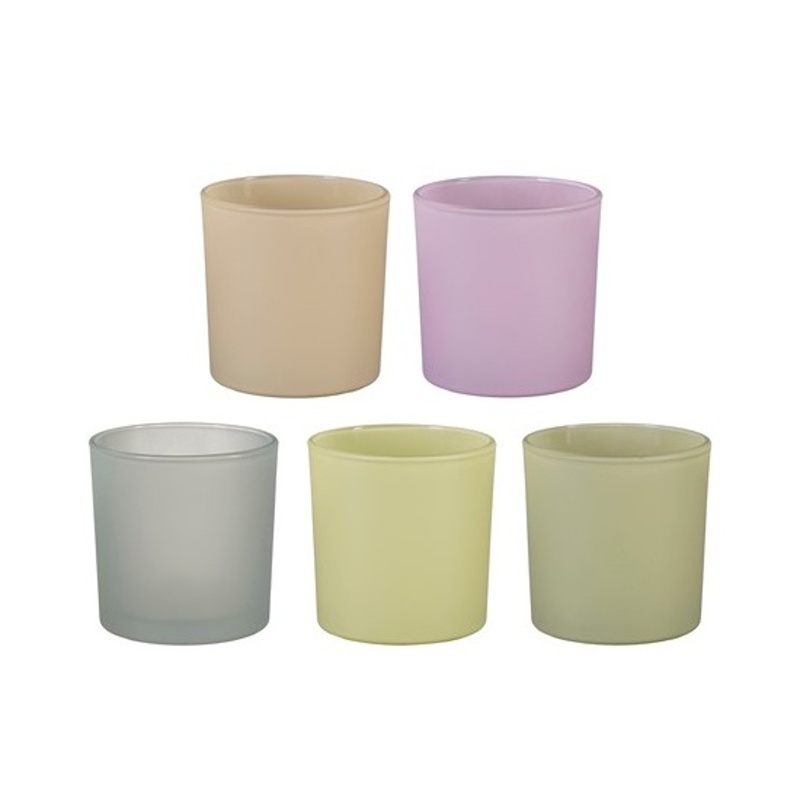 Obaly z ostatních materiálů - Obal kulatý skleněný KENNY matný mix 10cm