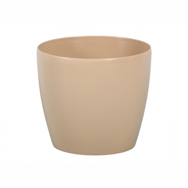 Plastové obaly - Obal MAGNOLIA plast 15cm cappucino