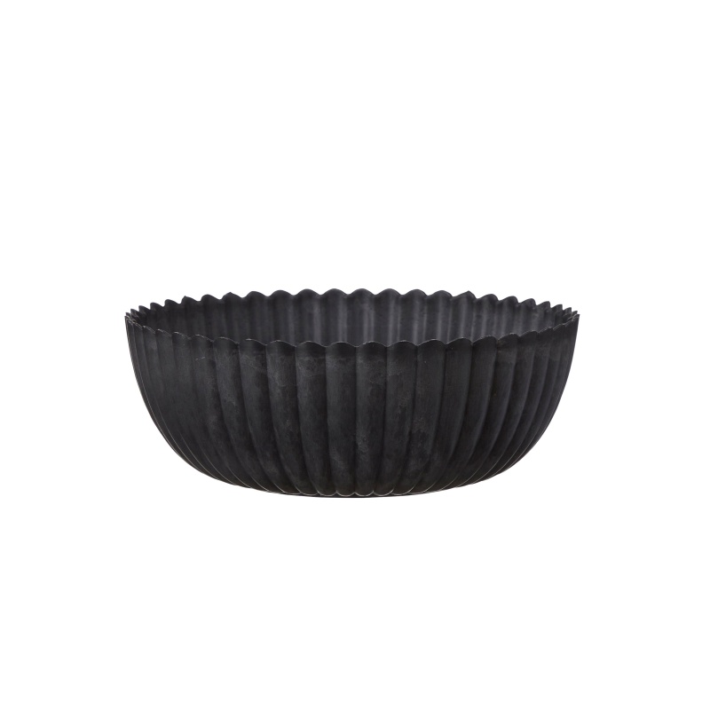 Plastové obaly - Obal mísa kulatá plastová YRSA tm.šedá 20cm