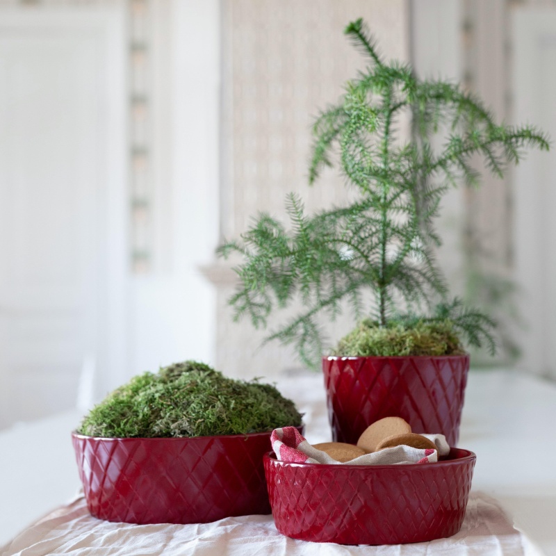 Obal mísa kulatá z dolomitu DIANA červená 20cm-1