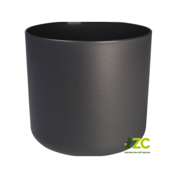 Plastové obaly - Obal na květináč B.For Soft anthracite ELHO 18cm