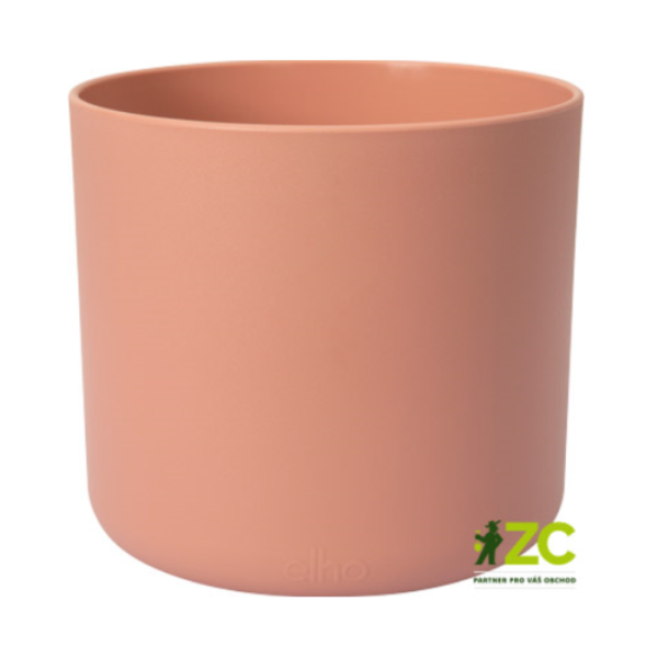 Plastové obaly - Obal na květináč B.For Soft Round delicate pink ELHO 14cm