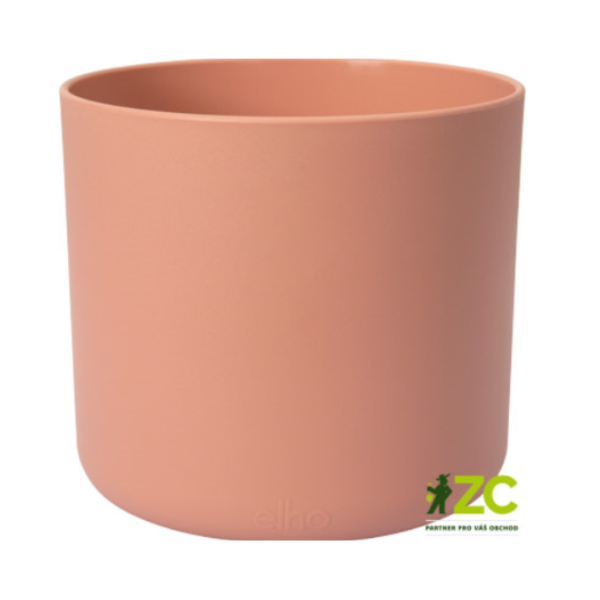 Plastové obaly - Obal na květináč B.For Soft Round delicate pink ELHO 18cm