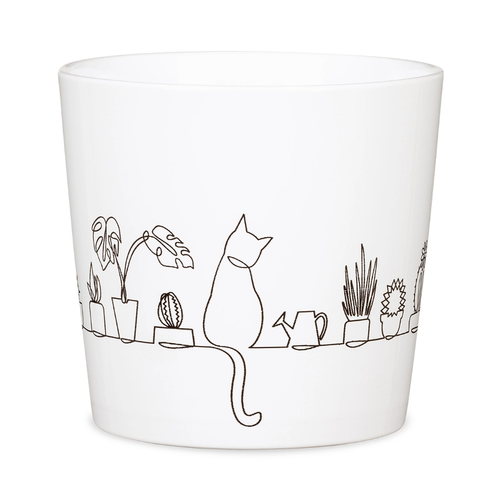 Keramické obaly - Obal na květináč CATVIEW 870 keramický 13m