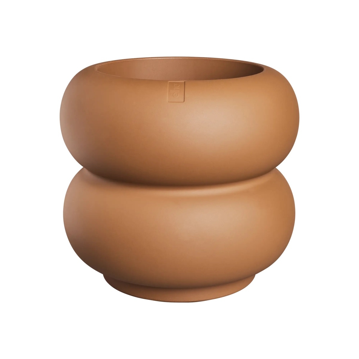 Plastové obaly - Obal na květináč ELHO Amber Roll Low terakotový 40x43cm