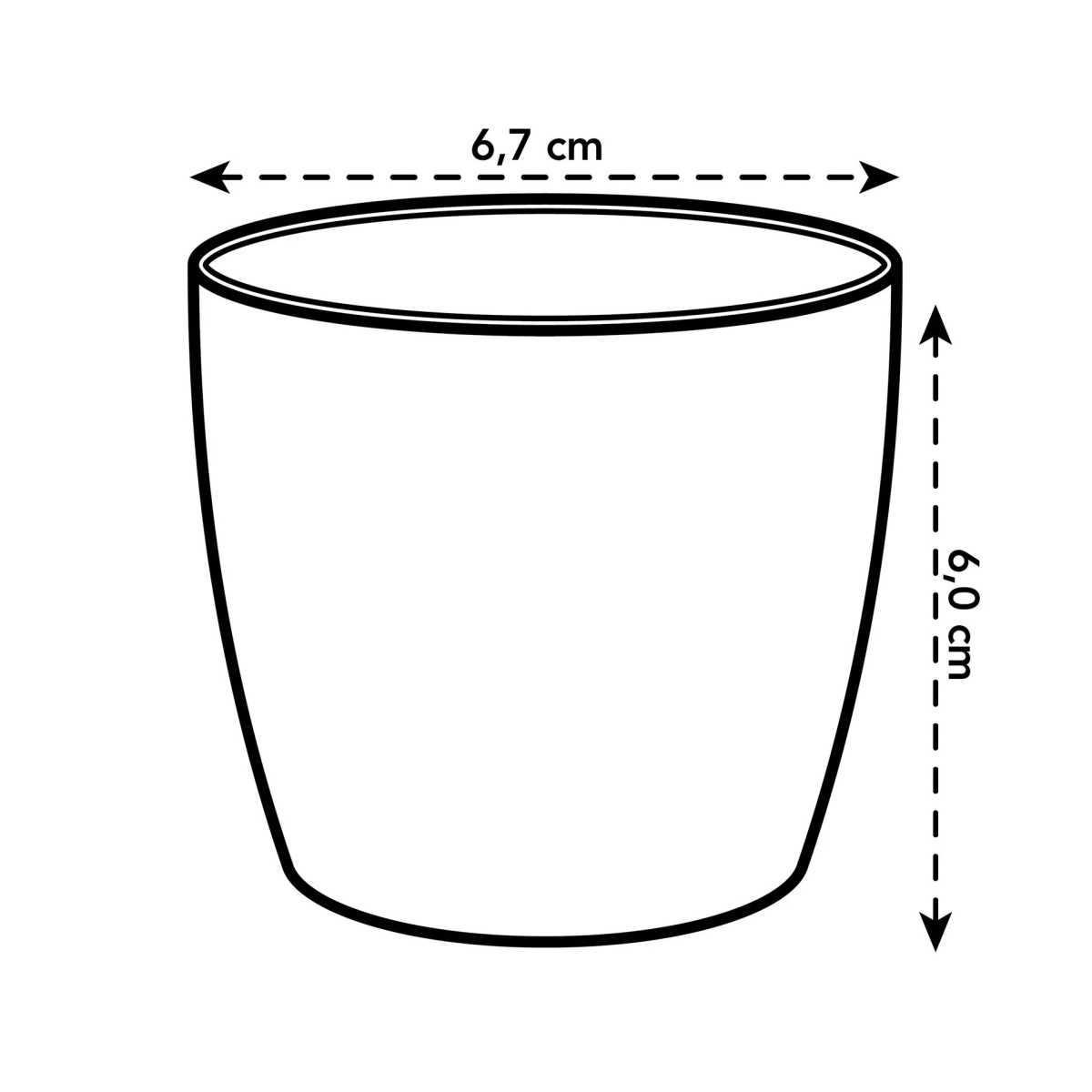 Obal na květináč Elho Brussels Classic sv.zelený 7cm-1