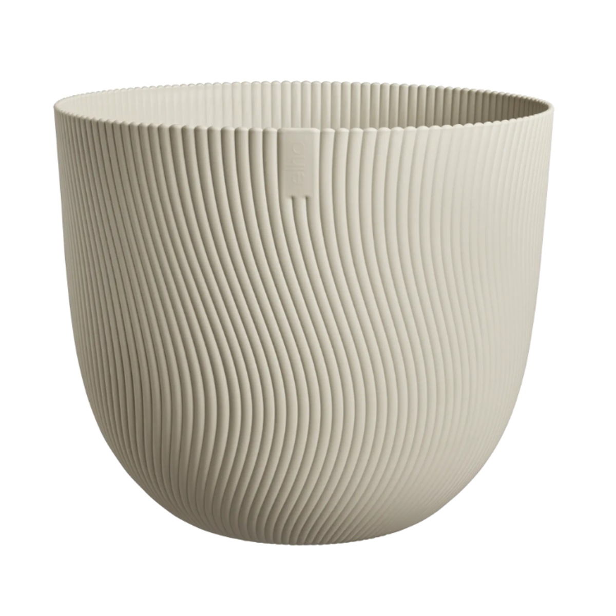 Plastové obaly - Obal na květináč ELHO Sereh Round béžový 47cm