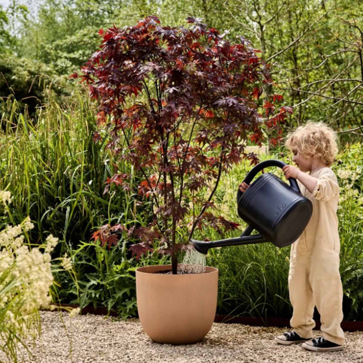 Obal na květináč ELHO Sereh Round jílový 40cm-0