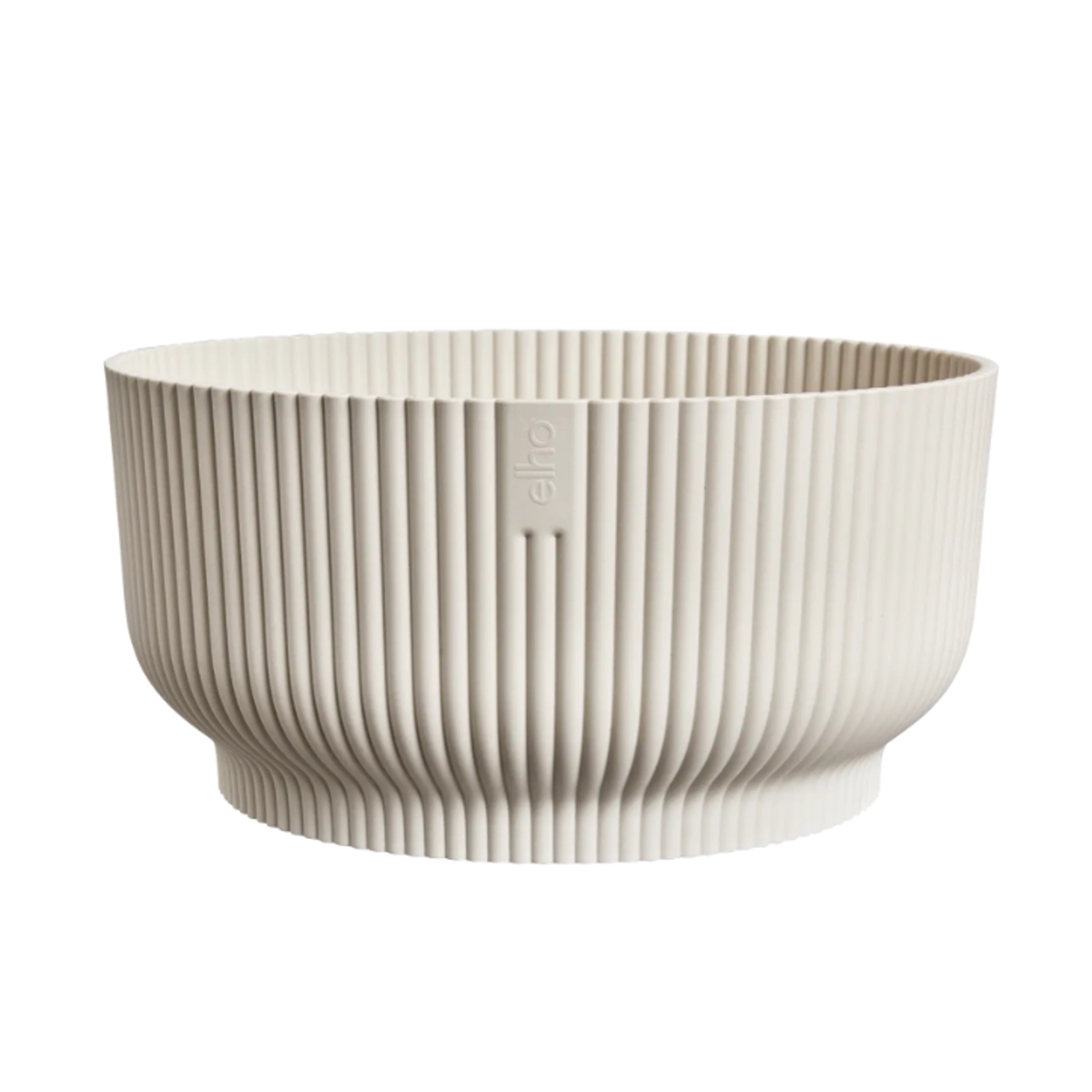 Plastové obaly - Obal na květináč ELHO Vibes Fold Bowl bílý 25cm