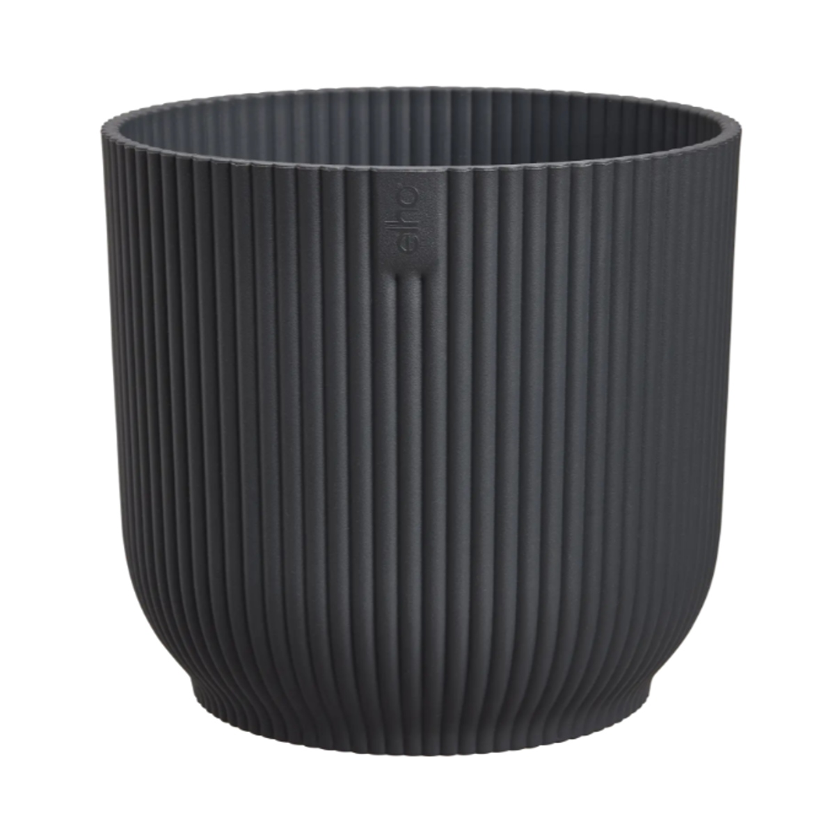 Plastové obaly - Obal na květináč ELHO Vibes Fold Mini antracitový 7cm