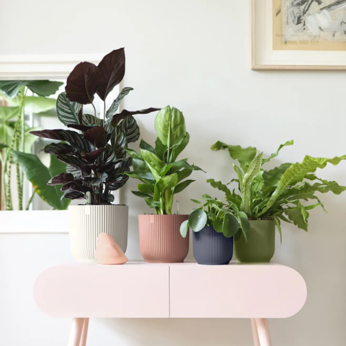 Obal na květináč ELHO Vibes Fold Mini antracitový 7cm-0