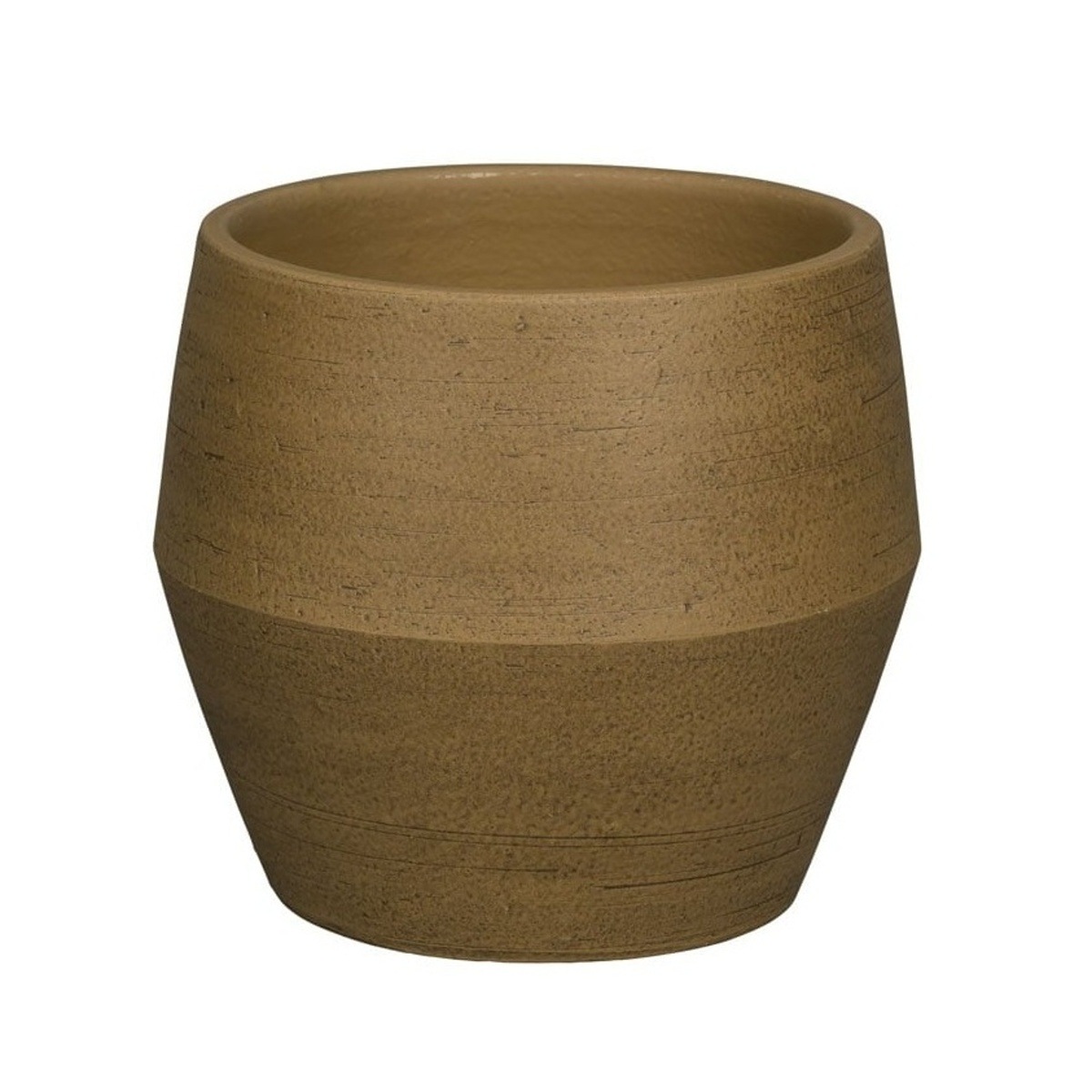 Keramické obaly - Obal na květináč GALICIA 1-02C kameninový sv.hnědý 20cm