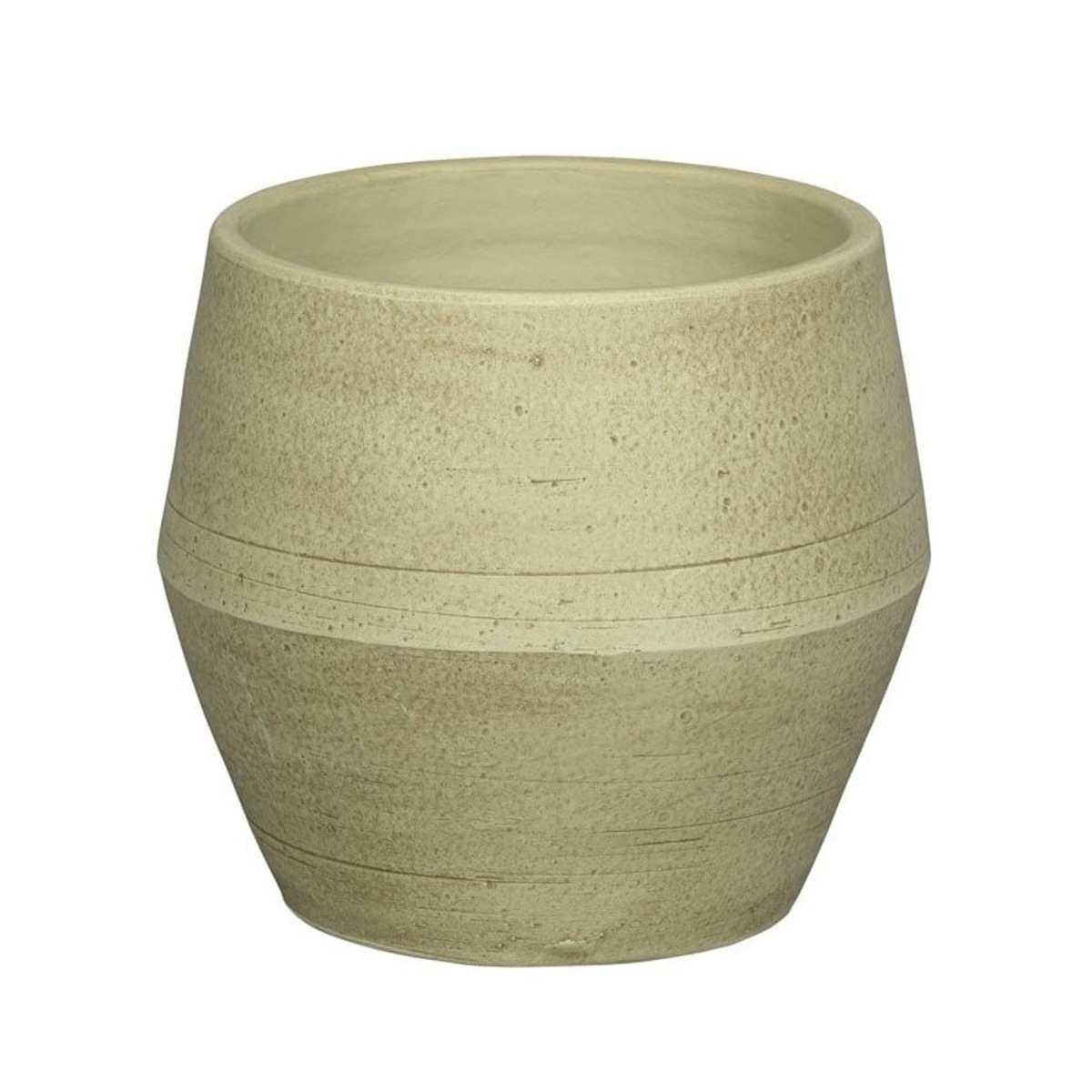 Keramické obaly - Obal na květináč GALICIA 1-02I kameninový krémový 29cm