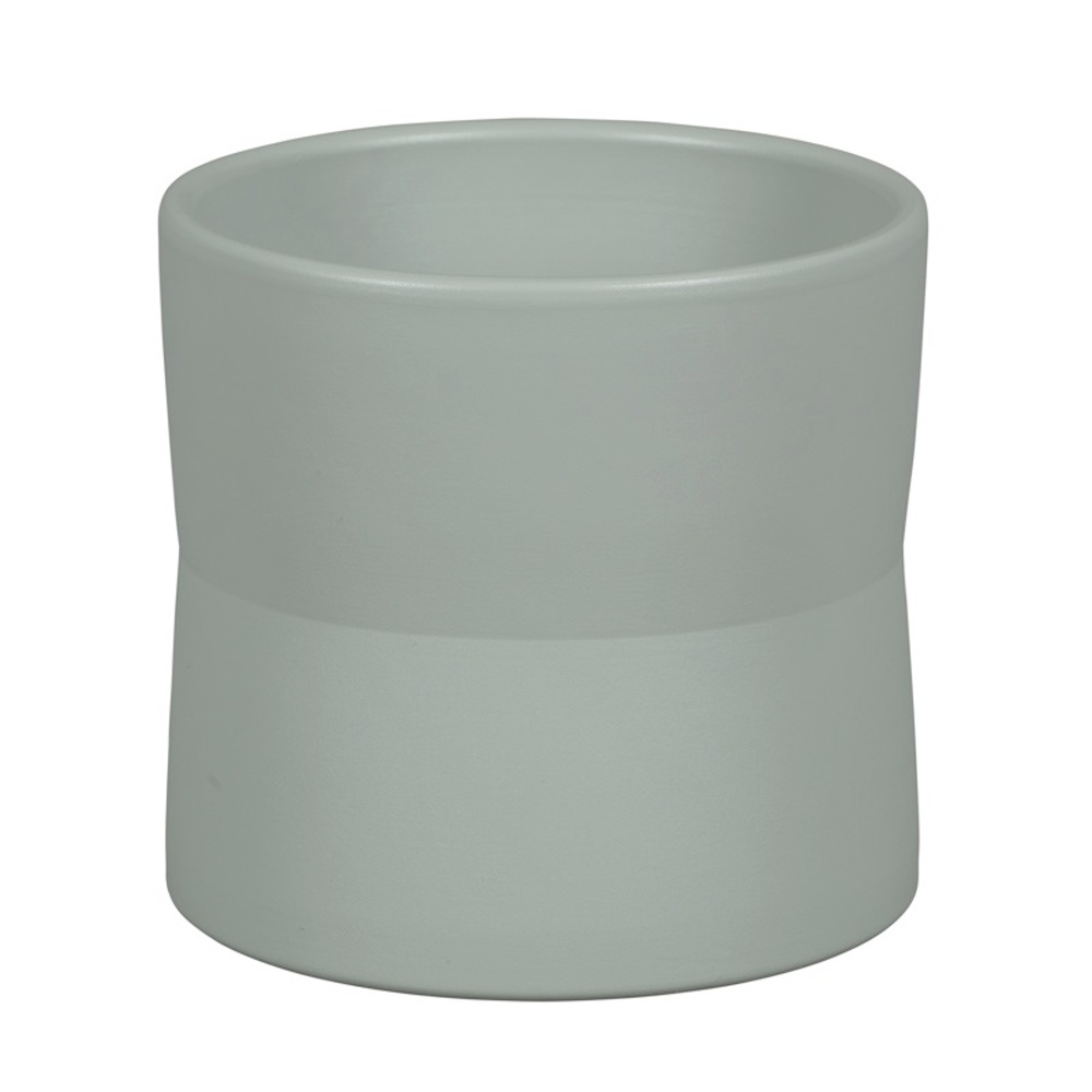 Keramické obaly - Obal na květináč kamaninový DENIA 1-01G sv.šedý 14cm