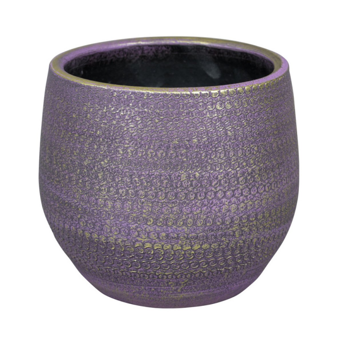 Keramické obaly - Obal na květináč kameninový BOAZ 1-01V fialový 20cm