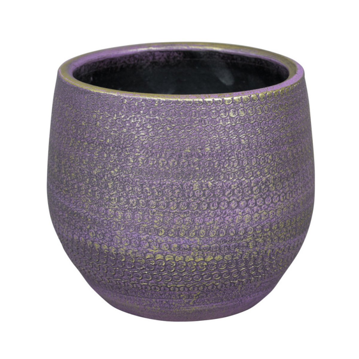 Keramické obaly - Obal na květináč kameninový BOAZ 1-01V fialový 24cm