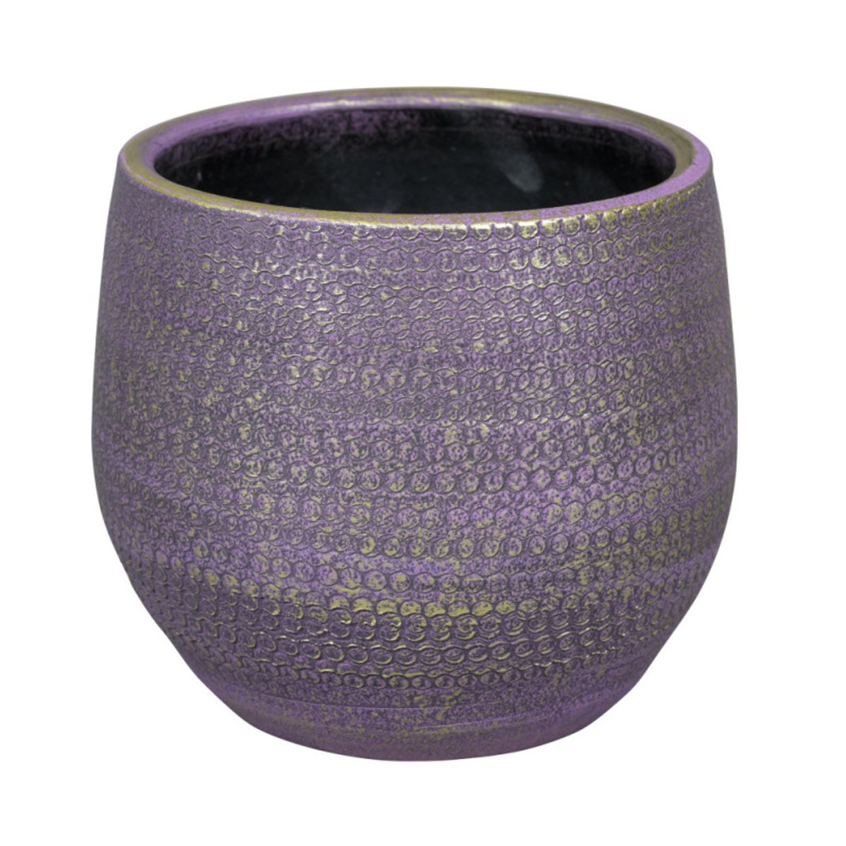 Keramické obaly - Obal na květináč kameninový BOAZ 1-01V fialový 29cm