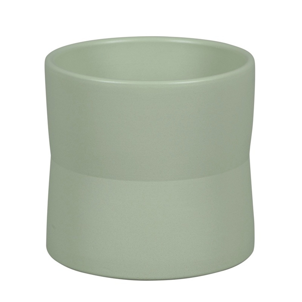 Keramické obaly - Obal na květináč kameninový DENIA 1-01A sv.zelený 20,5cm