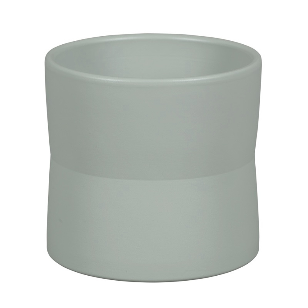 Keramické obaly - Obal na květináč kameninový DENIA 1-01G sv.šedý 17cm