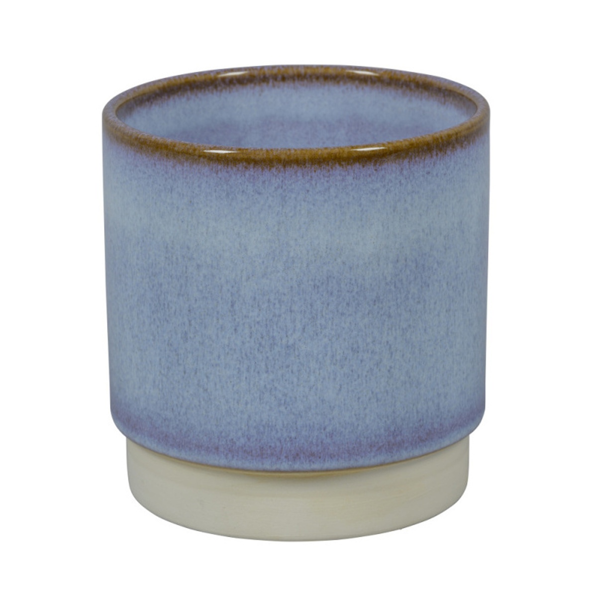 Keramické obaly - Obal na květináč kameninový SINTRA 1-01B modrý 13cm