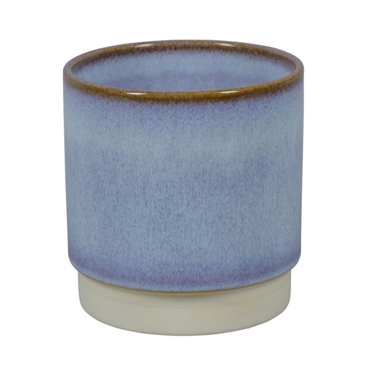 Keramické obaly - Obal na květináč kameninový SINTRA 1-01B modrý 15cm