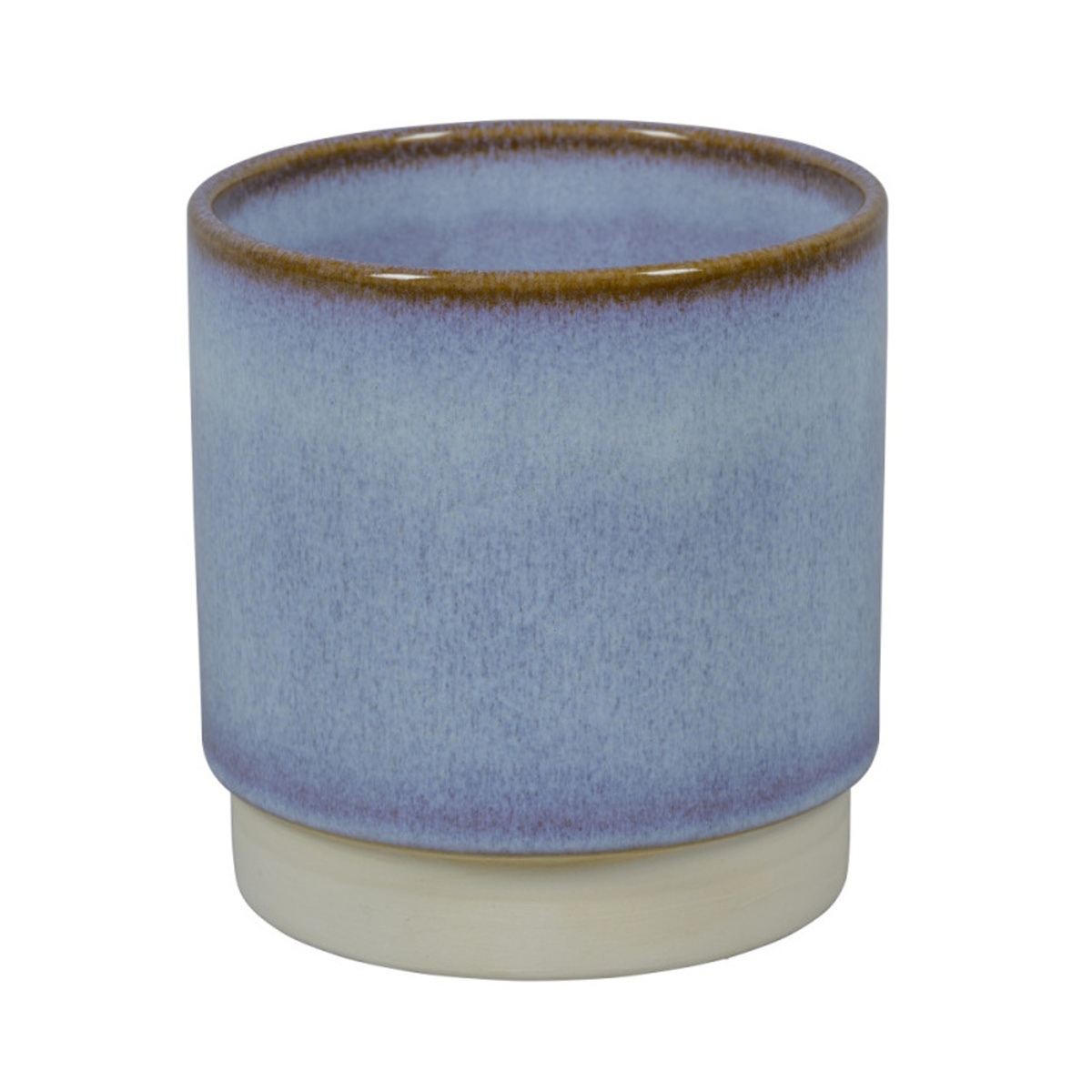 Keramické obaly - Obal na květináč kameninový SINTRA 1-01B modrý 25cm