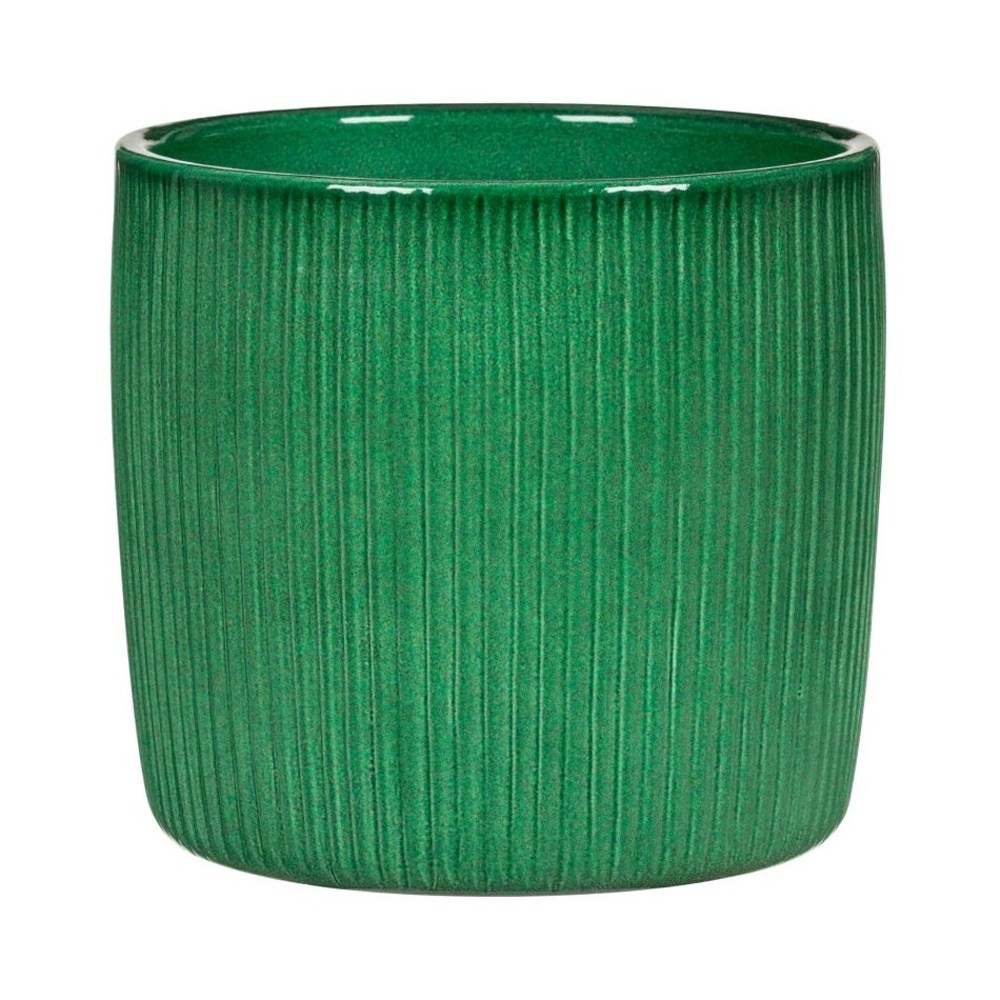 Keramické obaly - Obal na květináč keramický CACTUS GREEN zelený 18cm