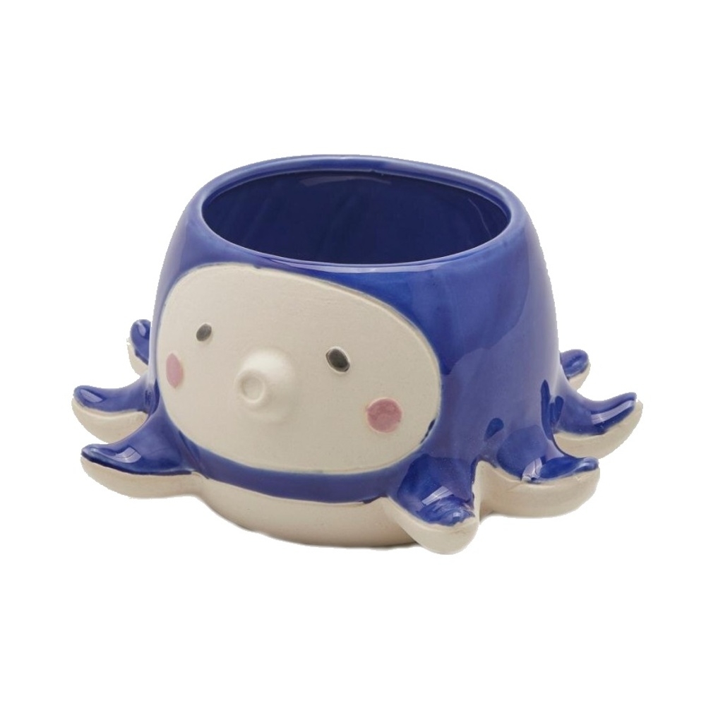 Keramické obaly - Obal na květináč keramický chobotnice 19cm