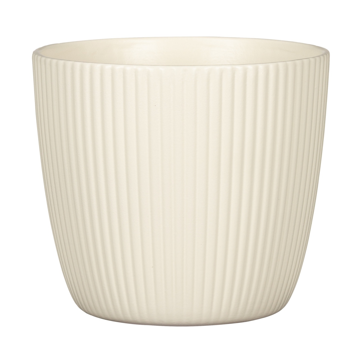 Keramické obaly - Obal na květináč keramický CREME 842 matný krémový 19cm