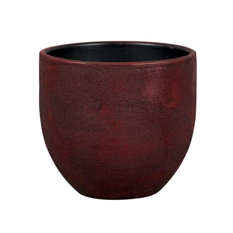 Keramické obaly - Obal na květináč keramický DOURO 1-01CR červený 18cm