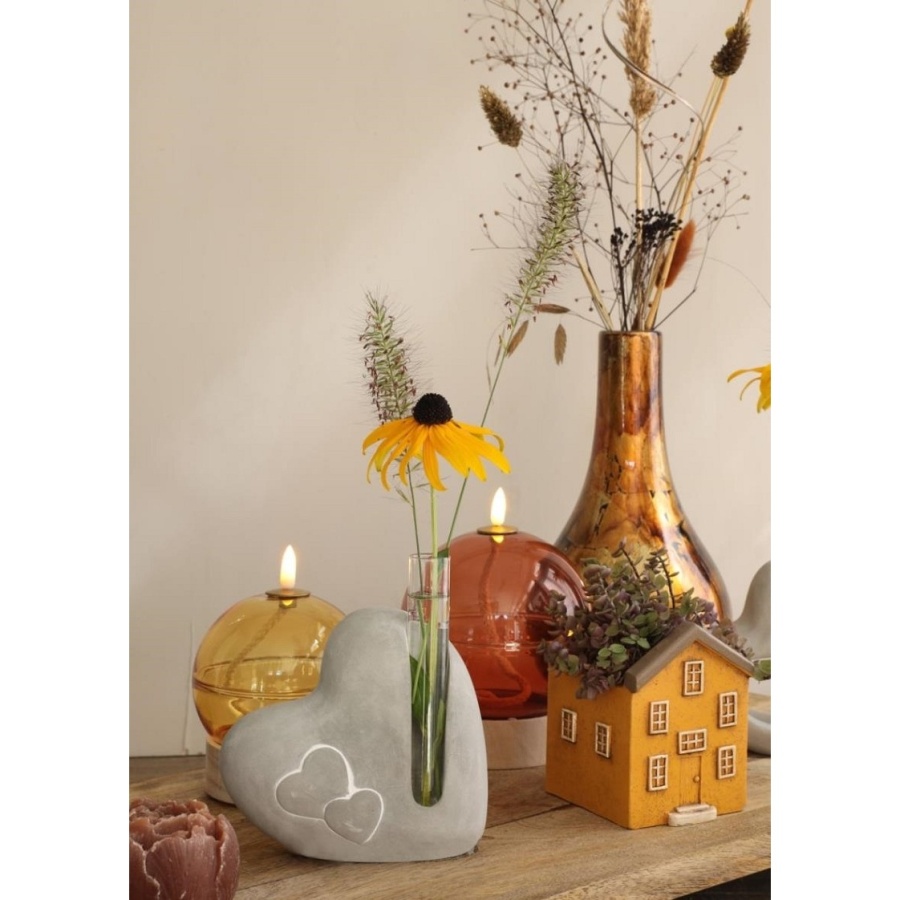 Obal na květináč keramický dům mix barev 10,5cm-2