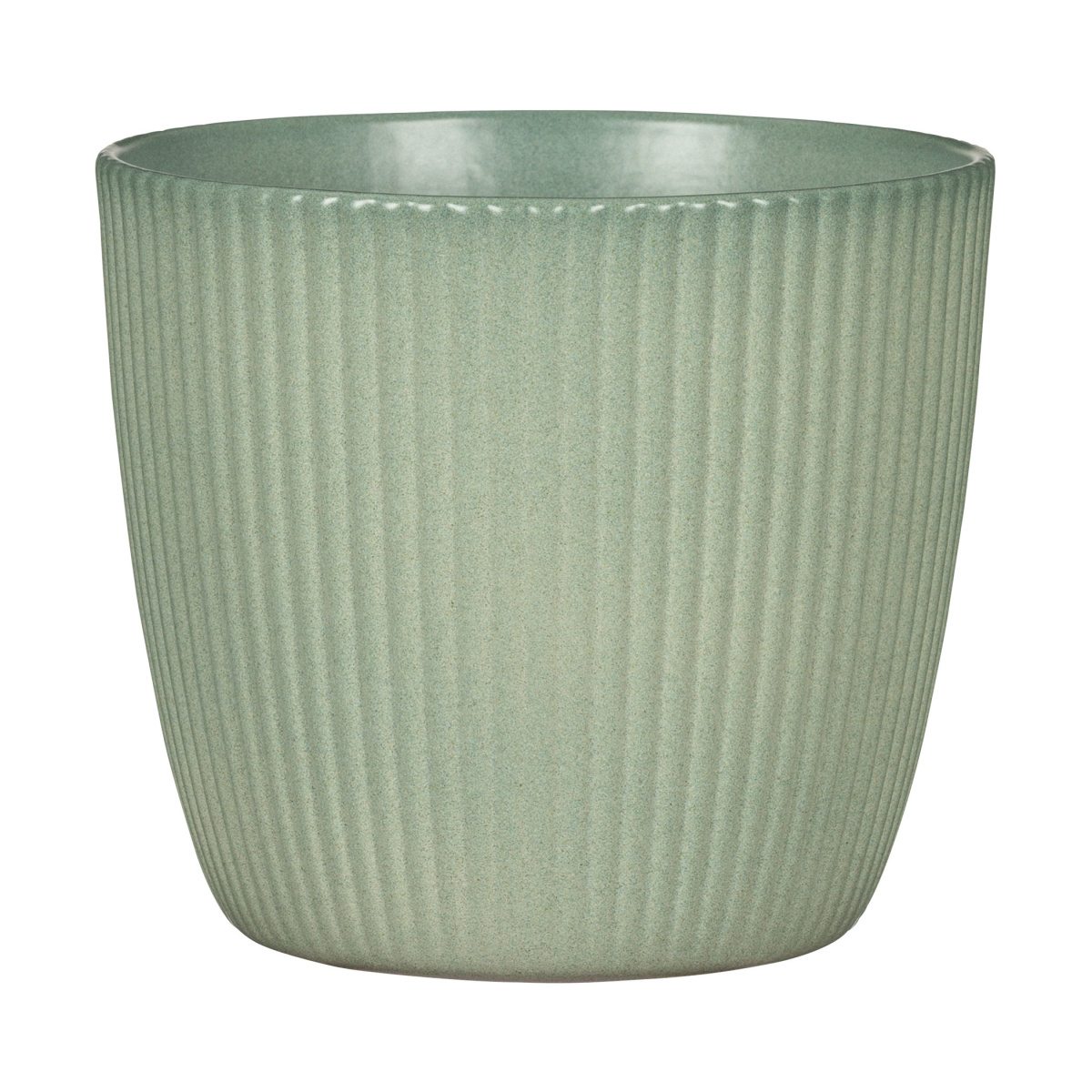Keramické obaly - Obal na květináč keramický JADE 842 matný zelený 16cm