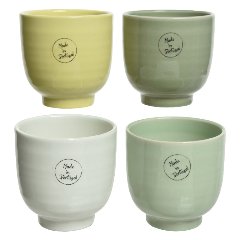 Obal na květináč keramický kulatý 10,5cm mix barev-0