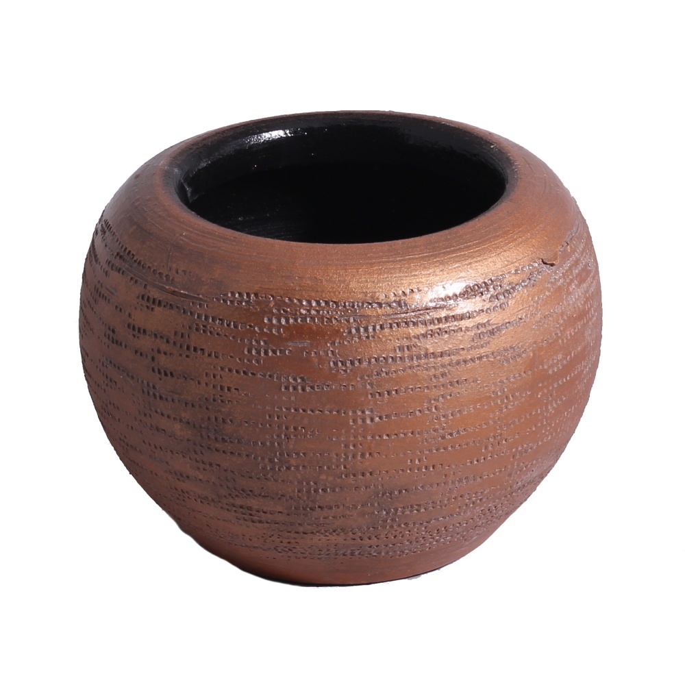 Keramické obaly - Obal na květináč keramický LUZ 1-05KG měděný 19cm