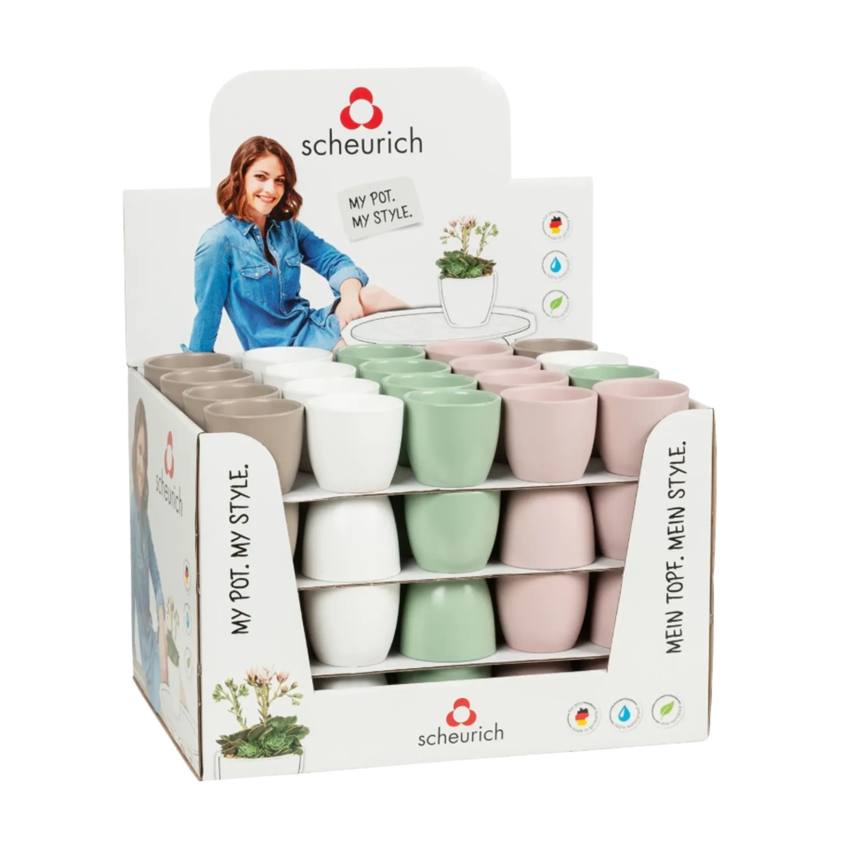 Keramické obaly - Obal na květináč keramický MINI MATT 920 mix, 7cm