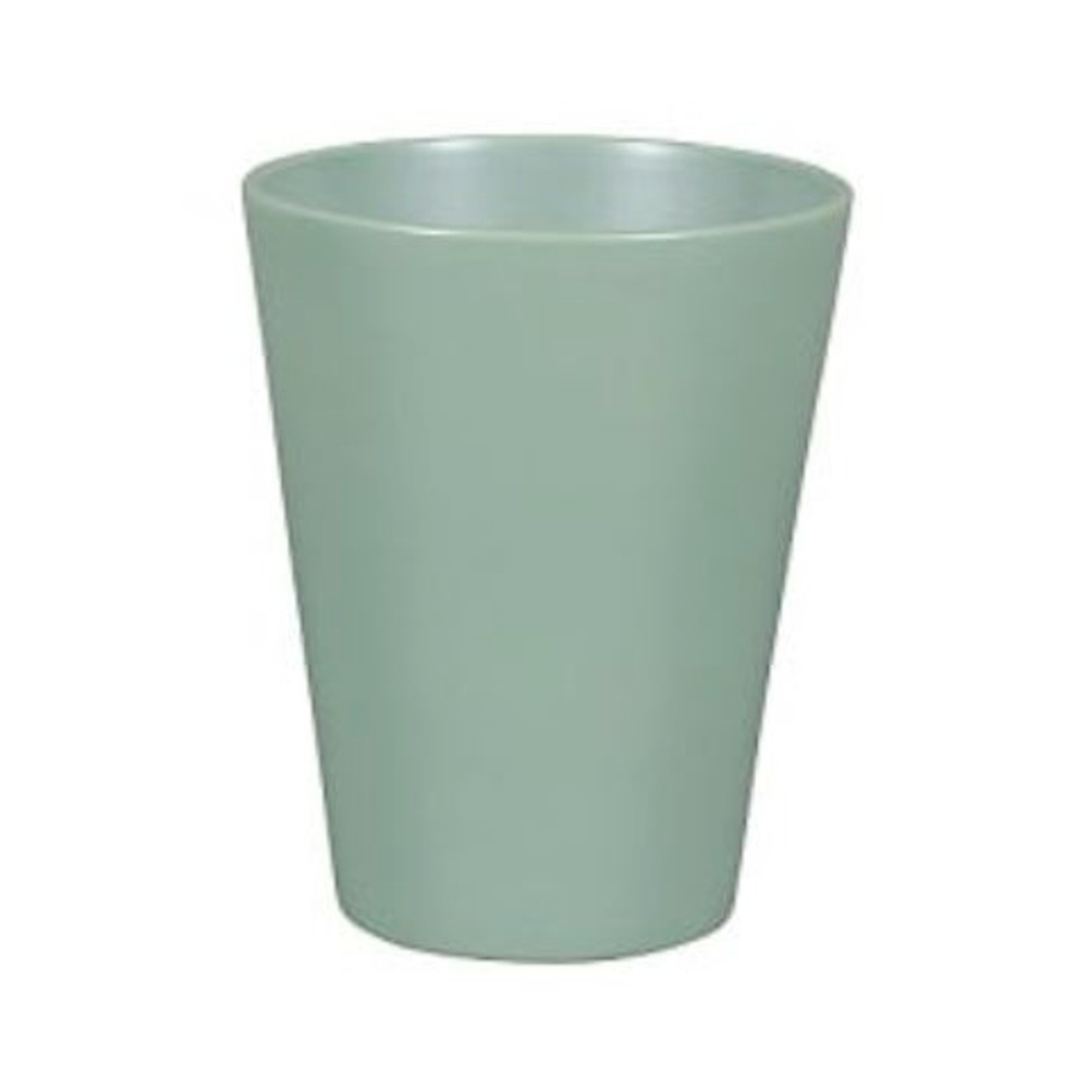 Keramické obaly - Obal na květináč keramický na orchidej CALYPSO 13JP práškovaný zelený 13cm