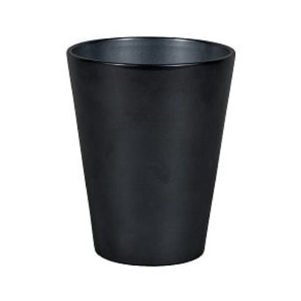 Keramické obaly - Obal na květináč keramický na orchidej CALYPSO 13SZ práškovaný černý 13cm