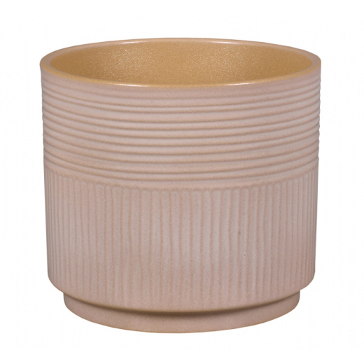 Keramické obaly - Obal na květináč keramický NARRA TERRA sv.oranžový 13cm