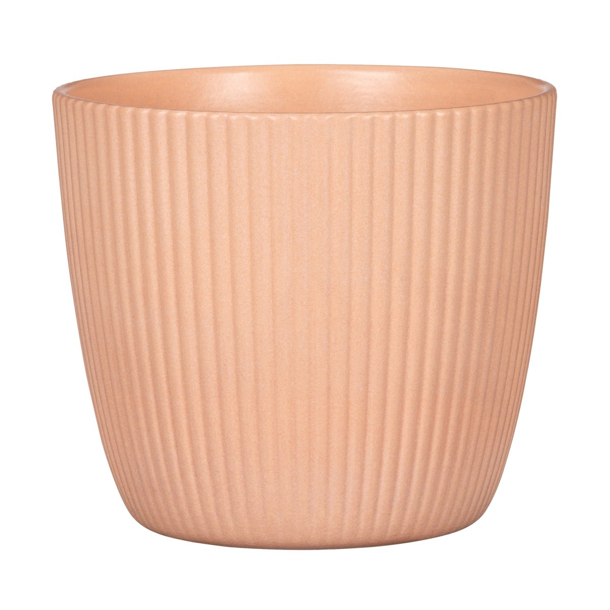 Keramické obaly - Obal na květináč keramický PEACH 842 matný broskvový 19cm