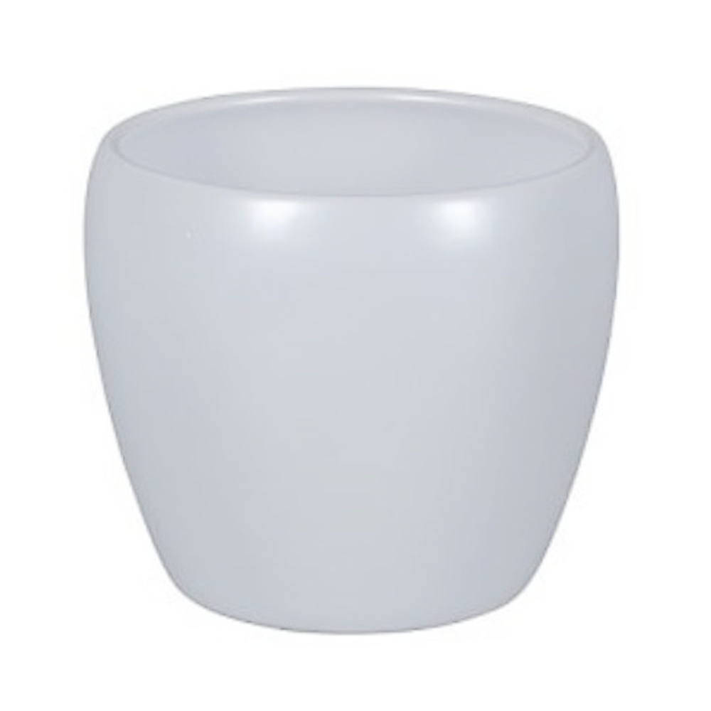 Keramické obaly - Obal na květináč keramický ZT 5500 1-01WP práškovaný bílý 29cm