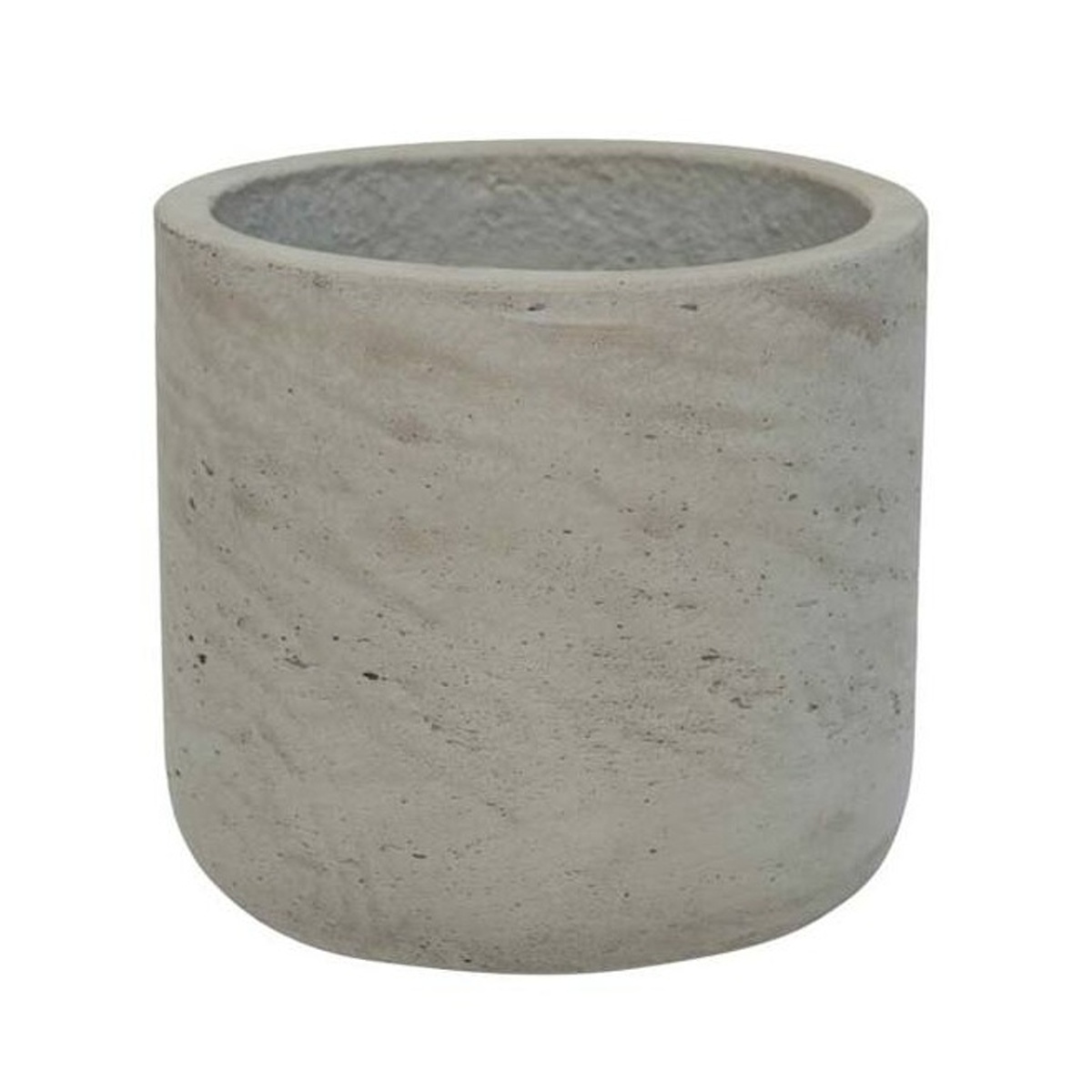 Kompozitní obaly - Obal na květináč kulatý CHARLIE XXS fiberclay sv.šedý 10,6cm