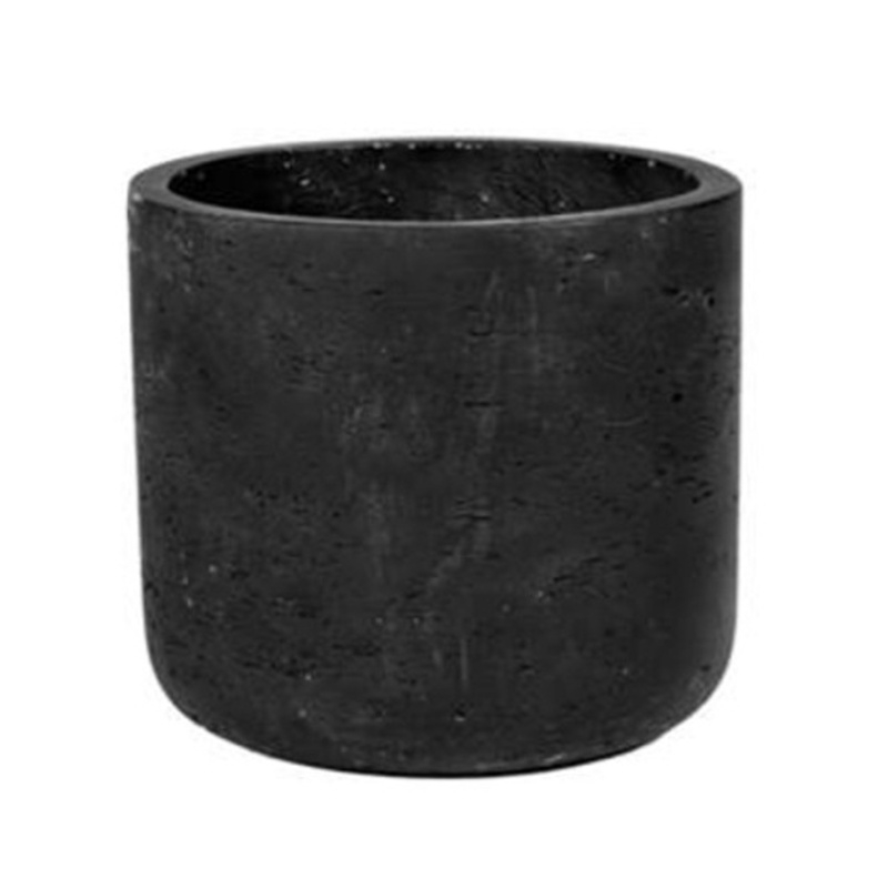 Kompozitní obaly - Obal na květináč kulatý CHARLIE XXXS fiberclay černý 8,5cm