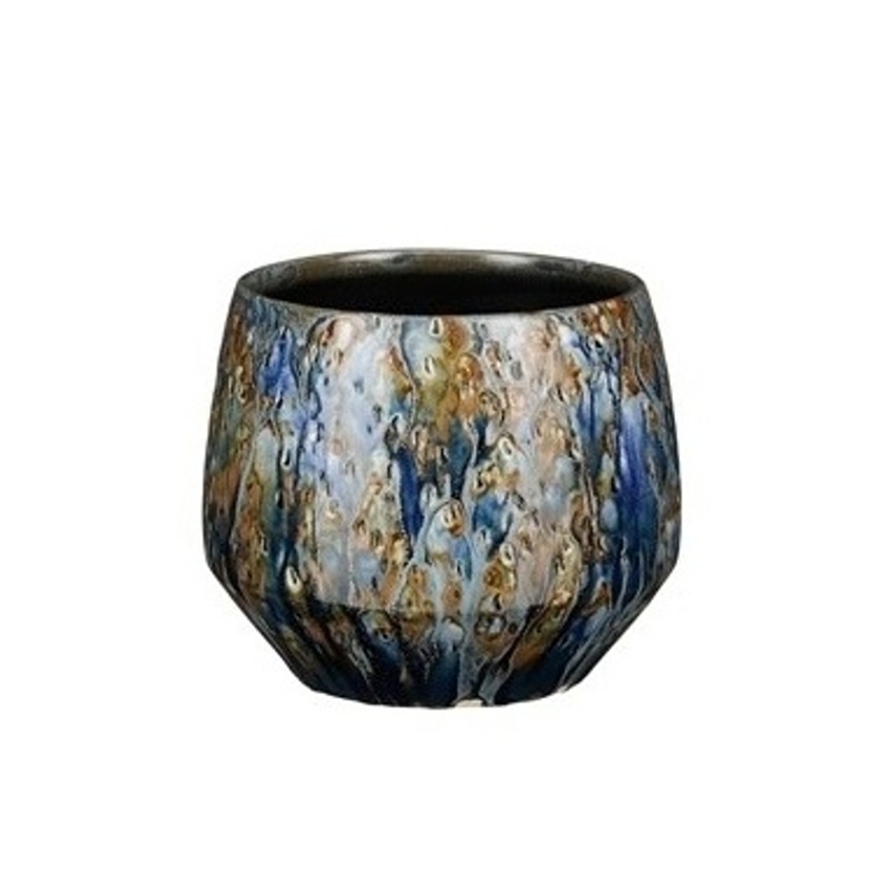 Keramické obaly - Obal na květináč kulatý keramický HARRIS 16,5cm