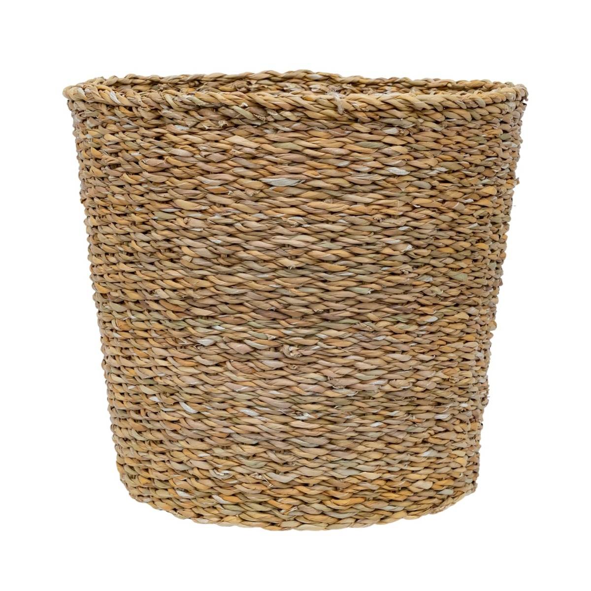 Proutěné a dřevěné obaly - Obal na květináč kulatý MEDASI z mořské trávy přírodní 30cm