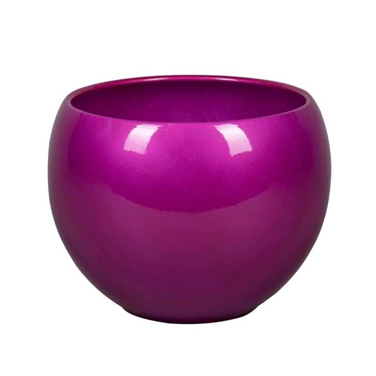 Keramické obaly - Obal na květináč LUNA 20 SP keramický práškovaný růžový 20cm