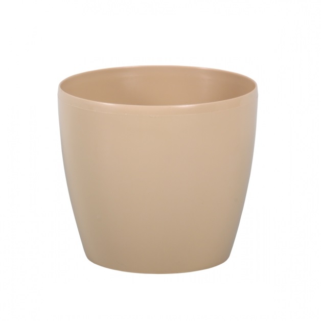 Plastové obaly - Obal na květináč MAGNOLIA plast 18cm cappucino