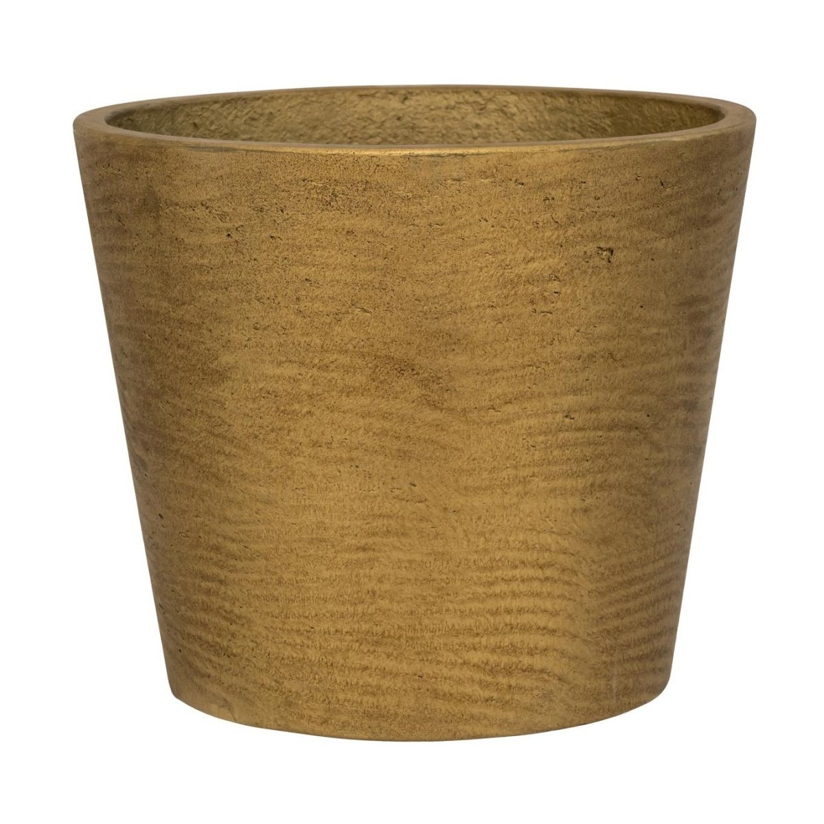 Kompozitní obaly - Obal na květináč MINI BUCKET L fiberclay zlatý 23,5cm